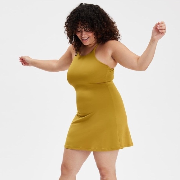 GIRLFRIEND COLLECTIVE Naomi Workout Dress In Saturn - Picture 1 of 9